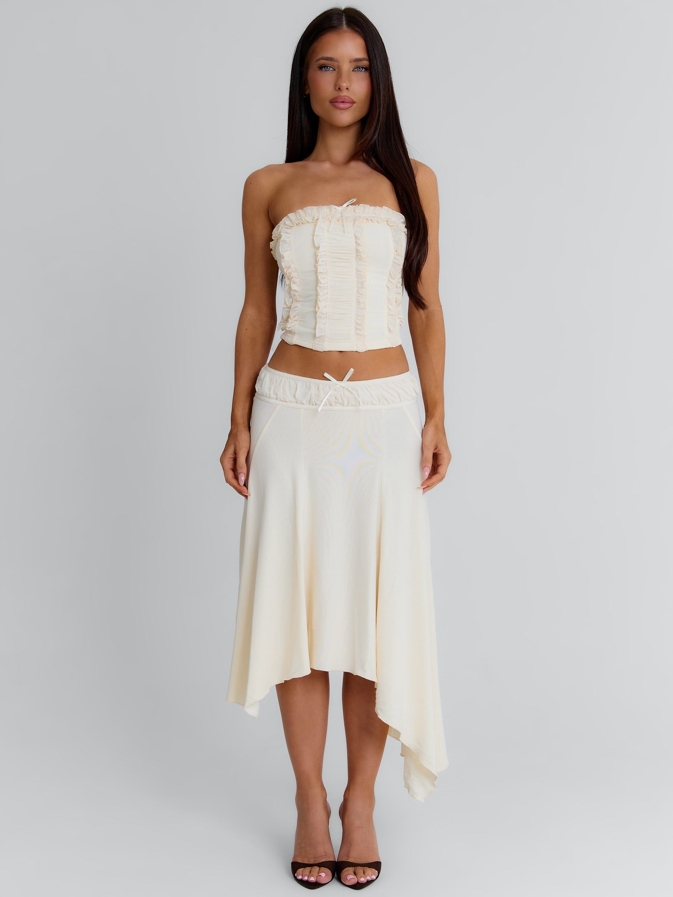 Val Midi Skirt Cream