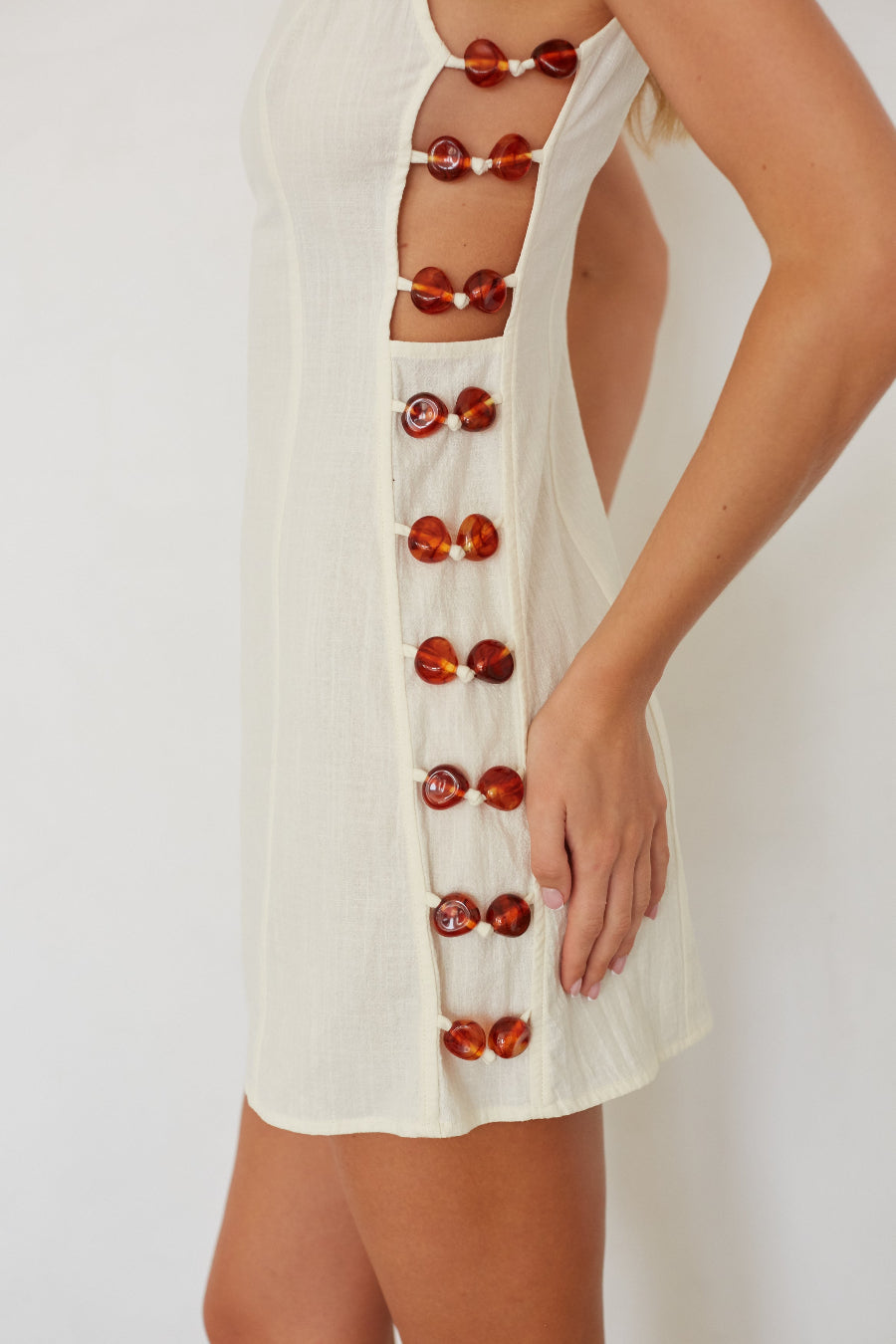 Zayla Beaded Mini Dress