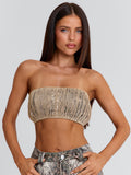 Zeriah Top Snake Print