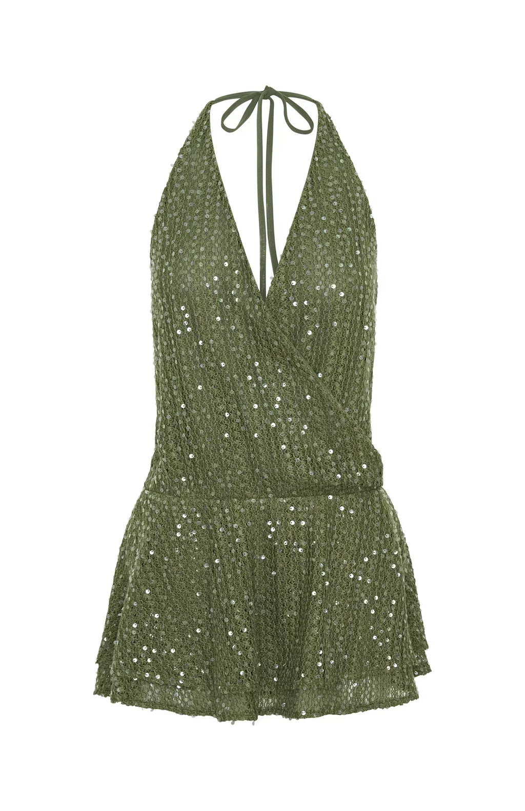 Island Radiance Mini Dress Olive