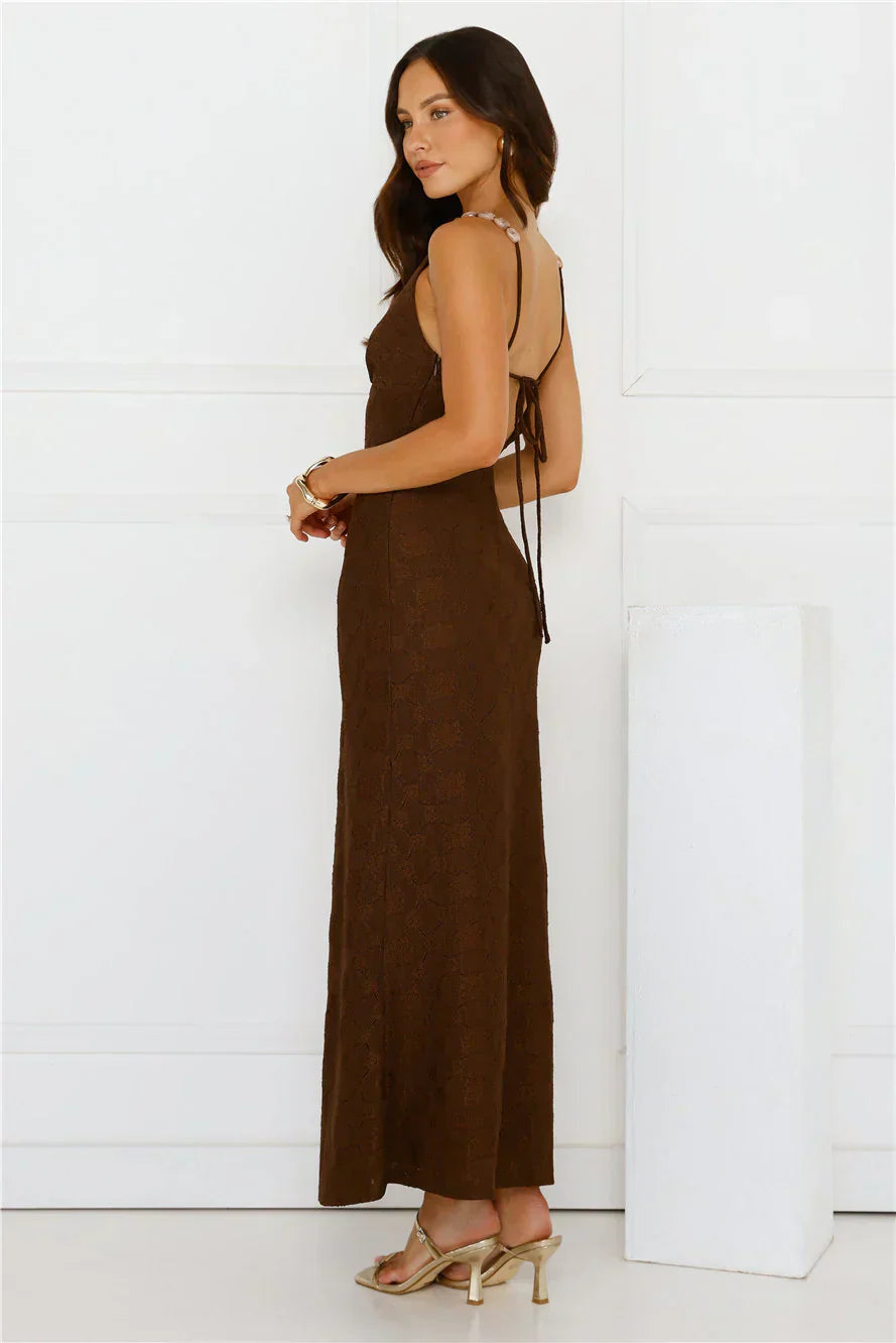 You Got This Maxi Dress Brown