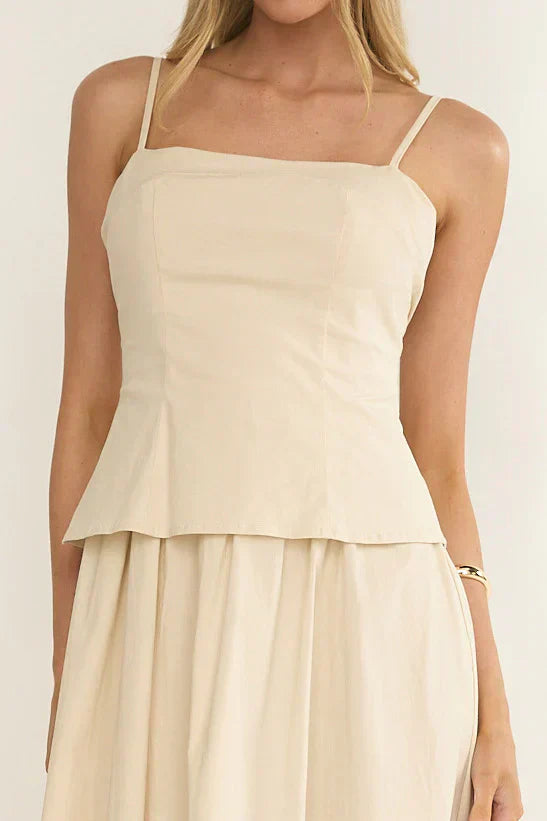 Antonita Cami Strap Maxi Dress Stone