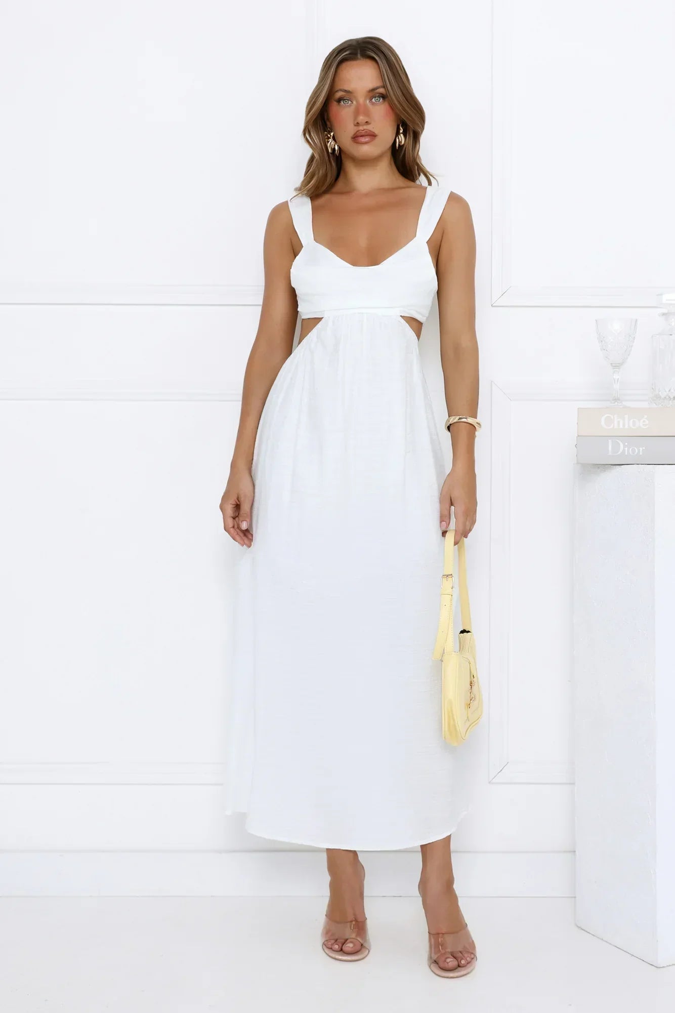 Starlight Shining Maxi Dress White