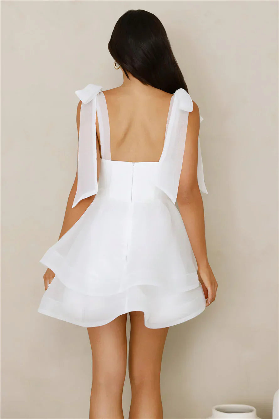 Twirl Society Mini Dress White