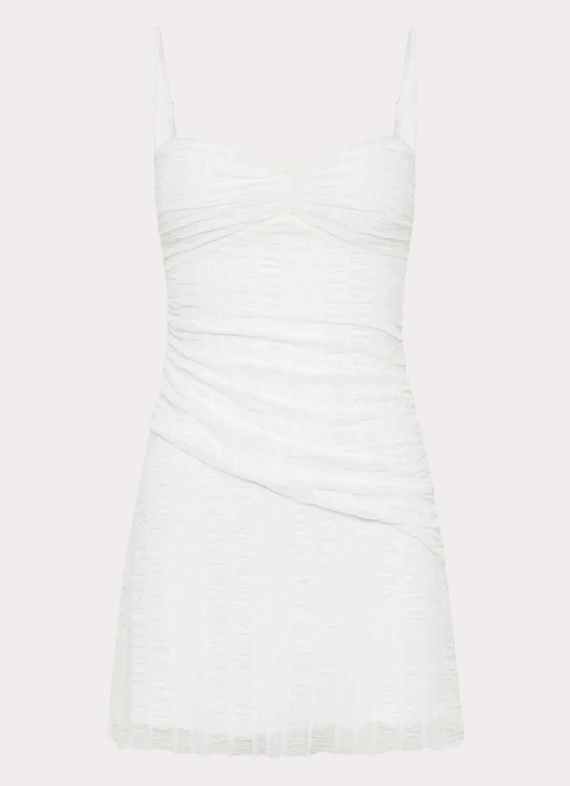Arden Mesh Mini Dress - White