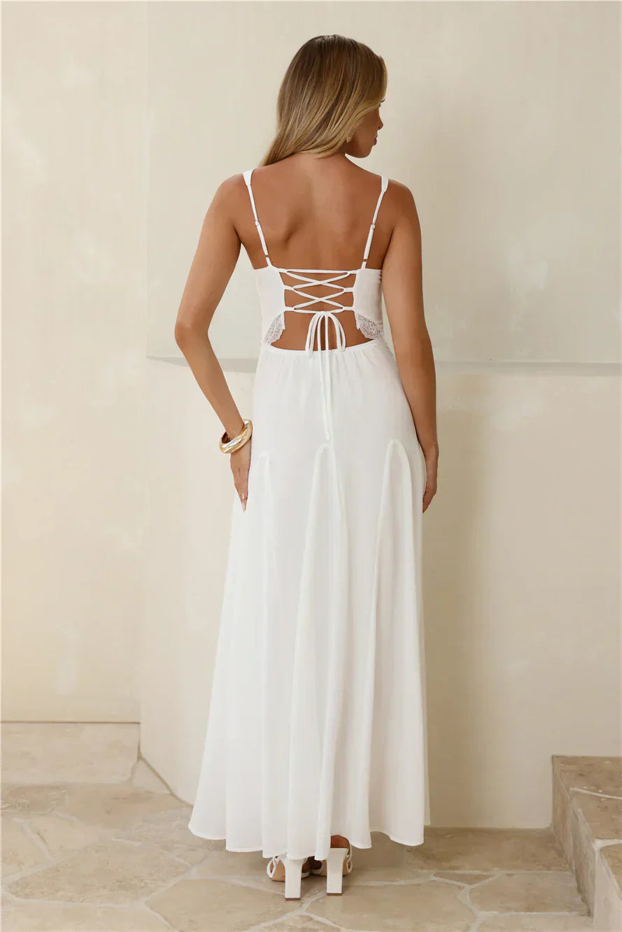 Salted Glow Maxi Dress White