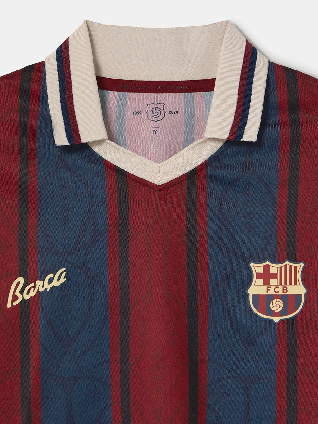 Modernist Crop Fc Barcelona Polo Oversize - Women