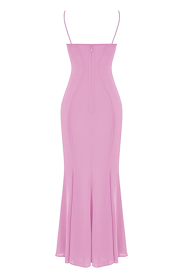 pink maxi dress
