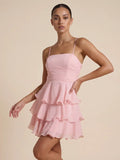 Layered Ruffle Mini Dress