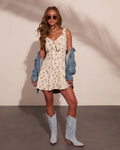 Wildflower Dream Floral Front Tie Mini Dress