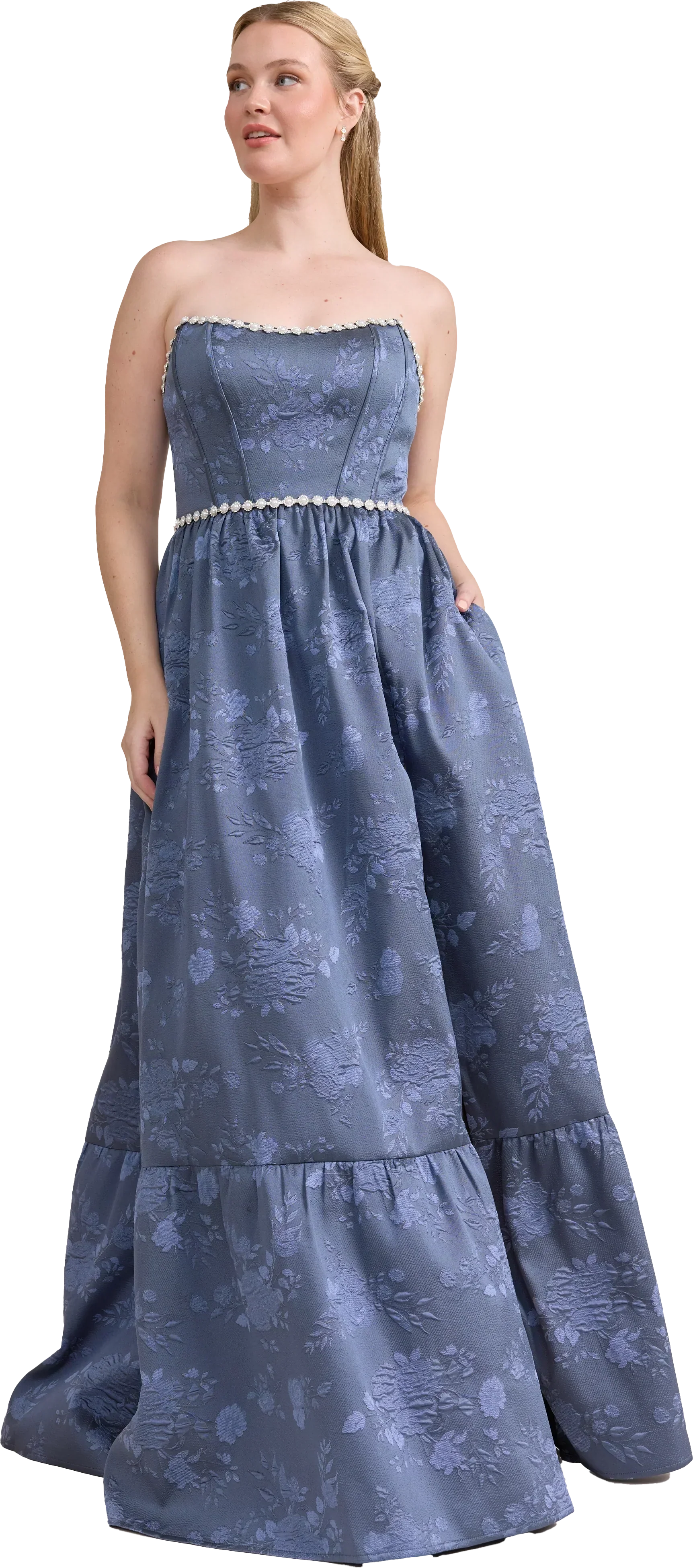 Ellapink Luxe Jacquard Dress | Made To Order