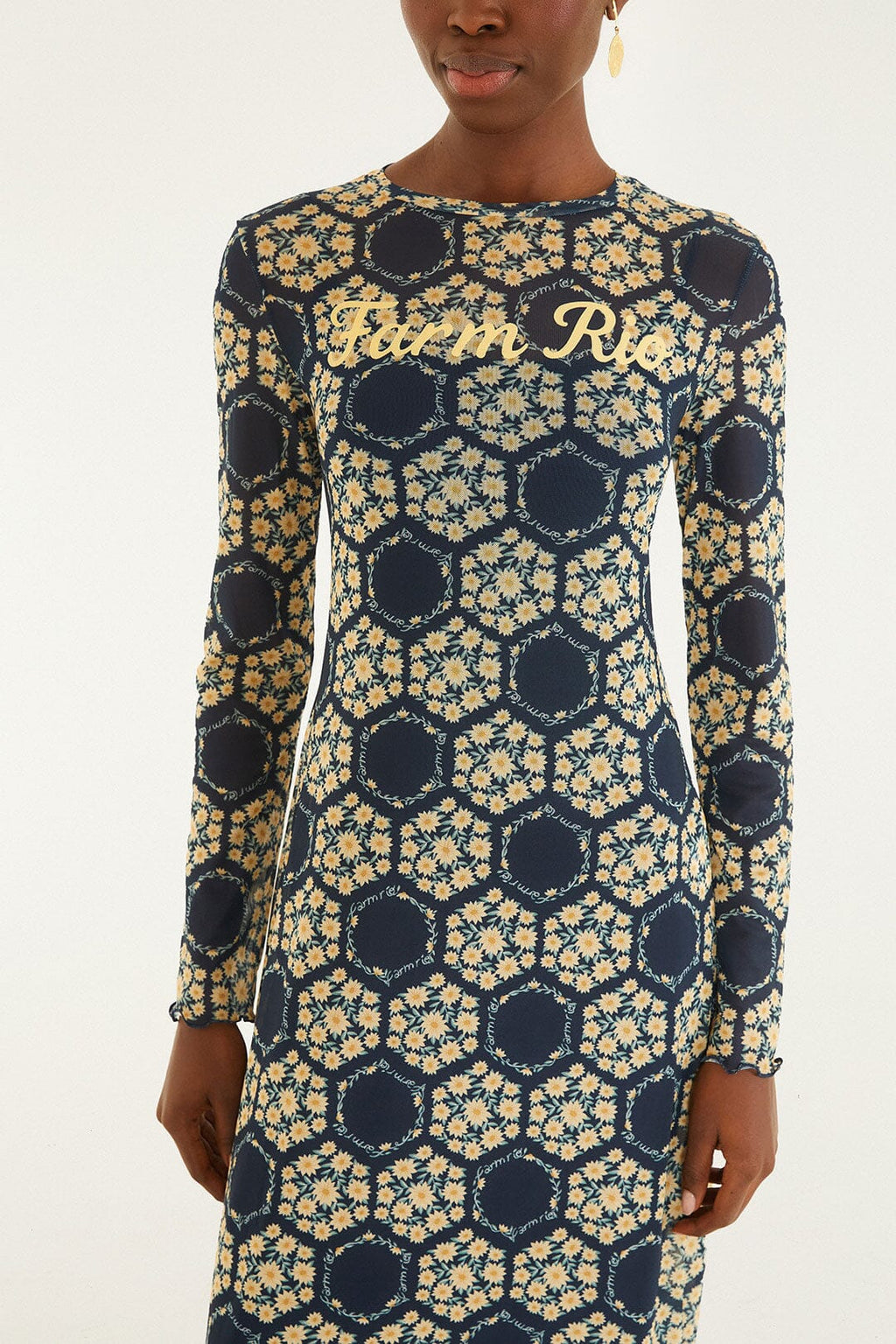Blue Farm Club Long Sleeve Maxi Dress