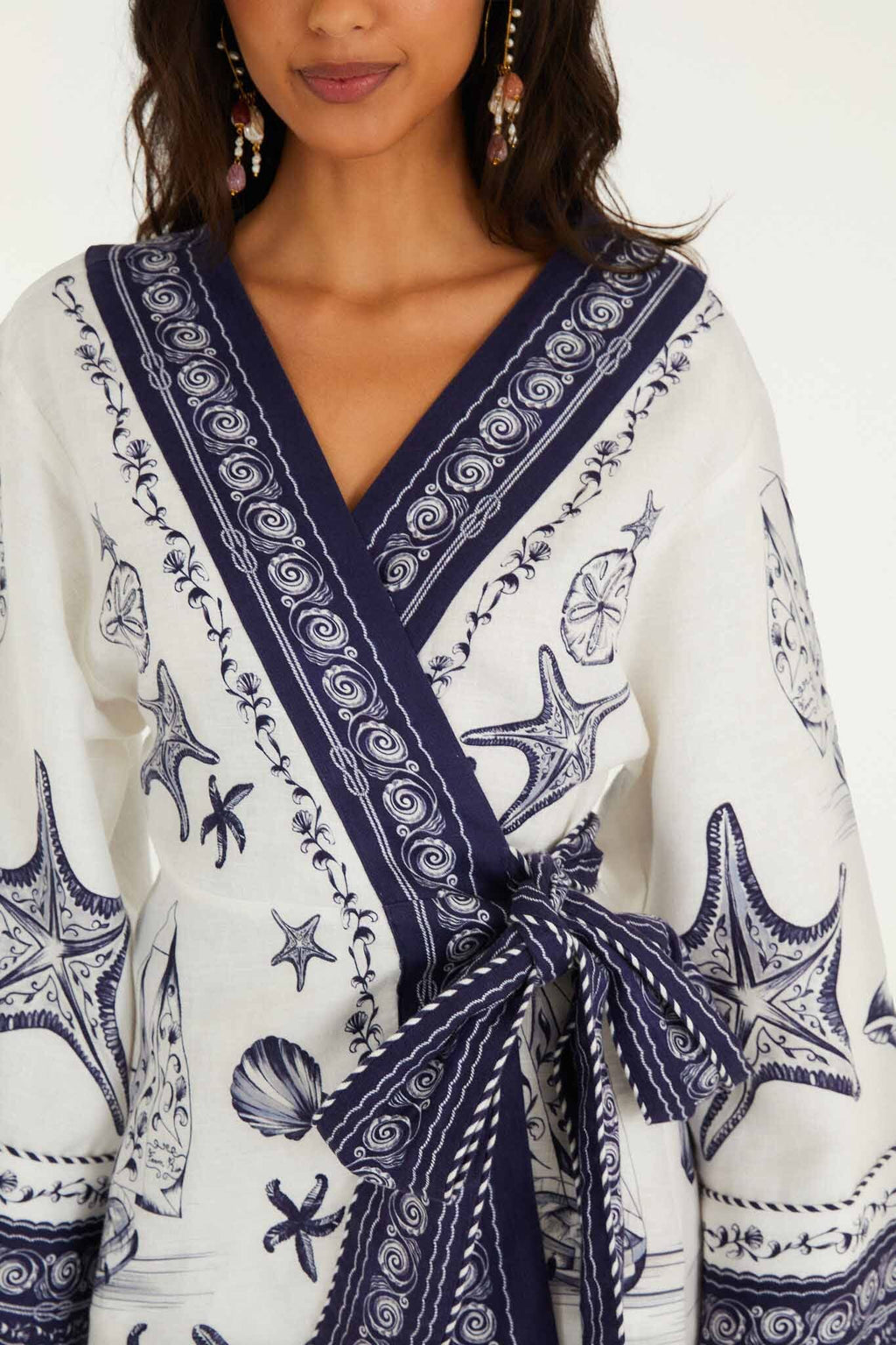Off-White Coast Scarf  Mini Dress