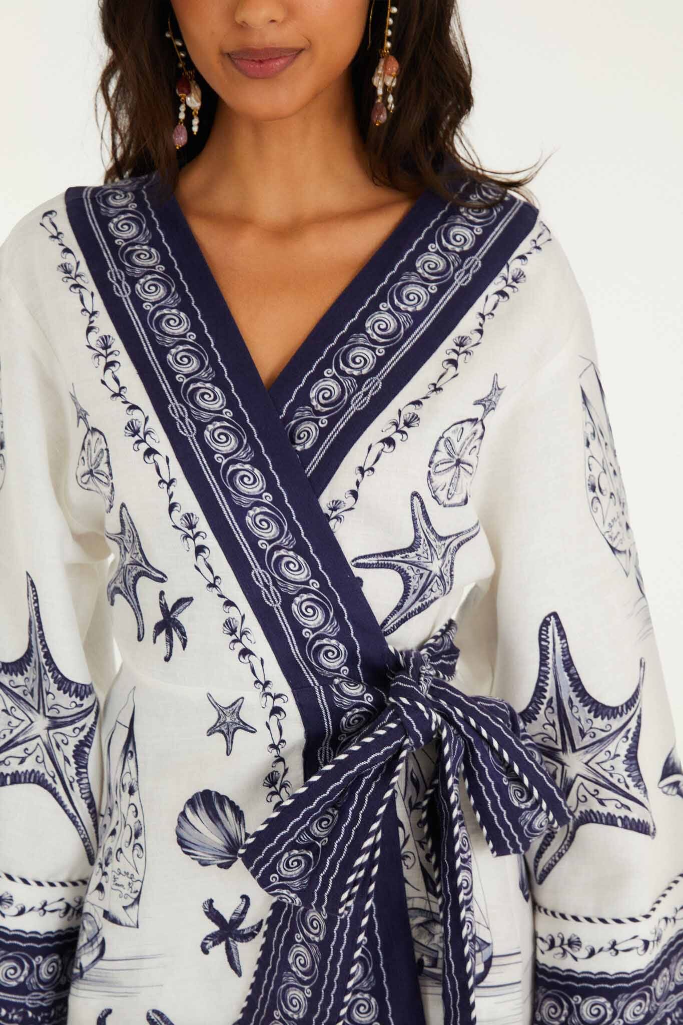 Off-White Coast Scarf  Mini Dress