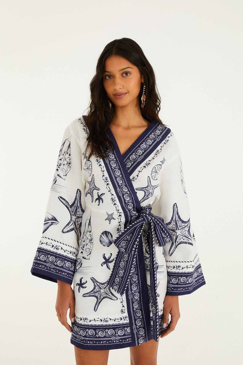 Off-White Coast Scarf  Mini Dress
