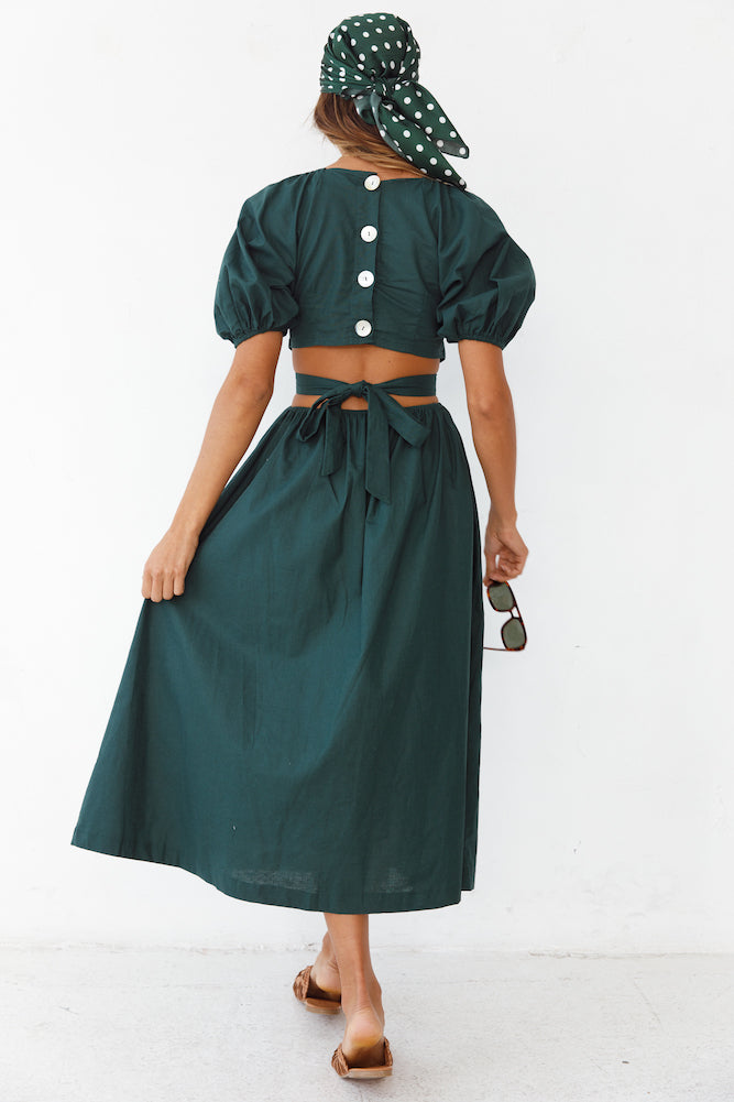 No Matter Maxi Dress Forest Green