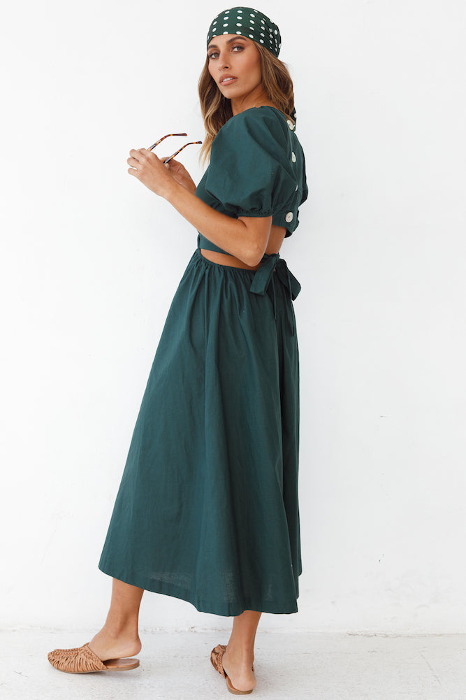 No Matter Maxi Dress Forest Green