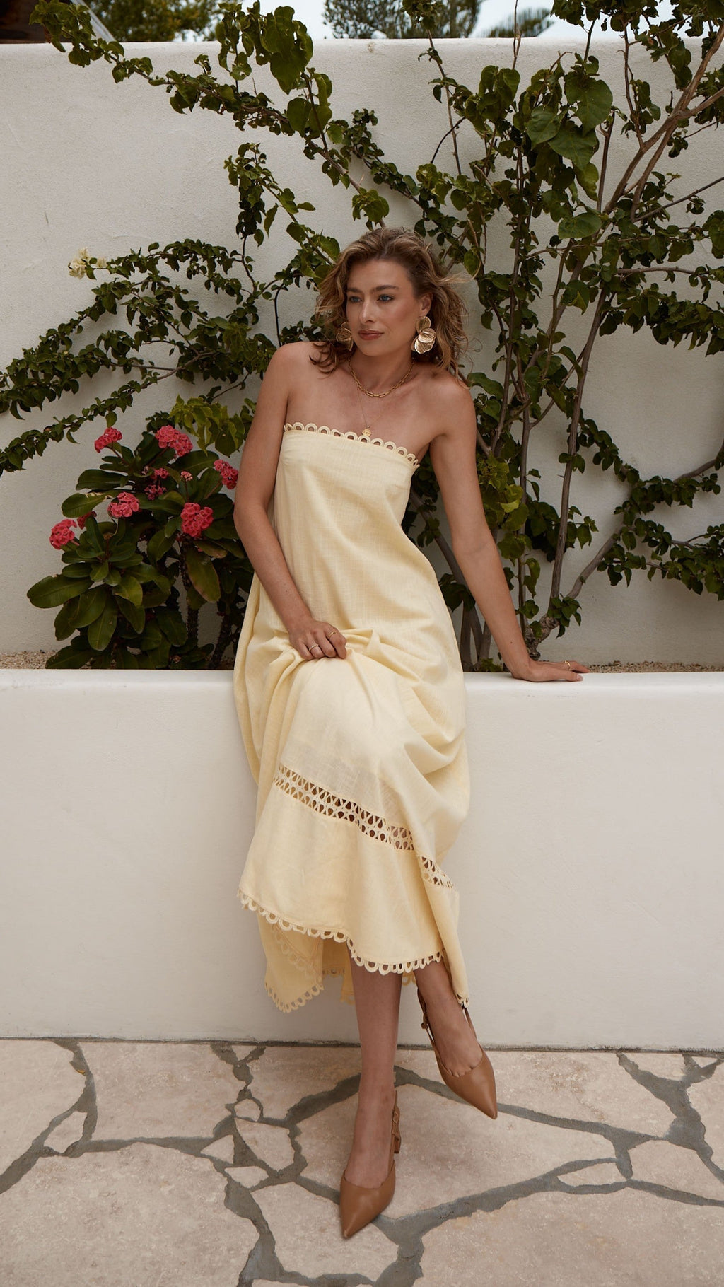 Sandra Maxi Dress - Yellow