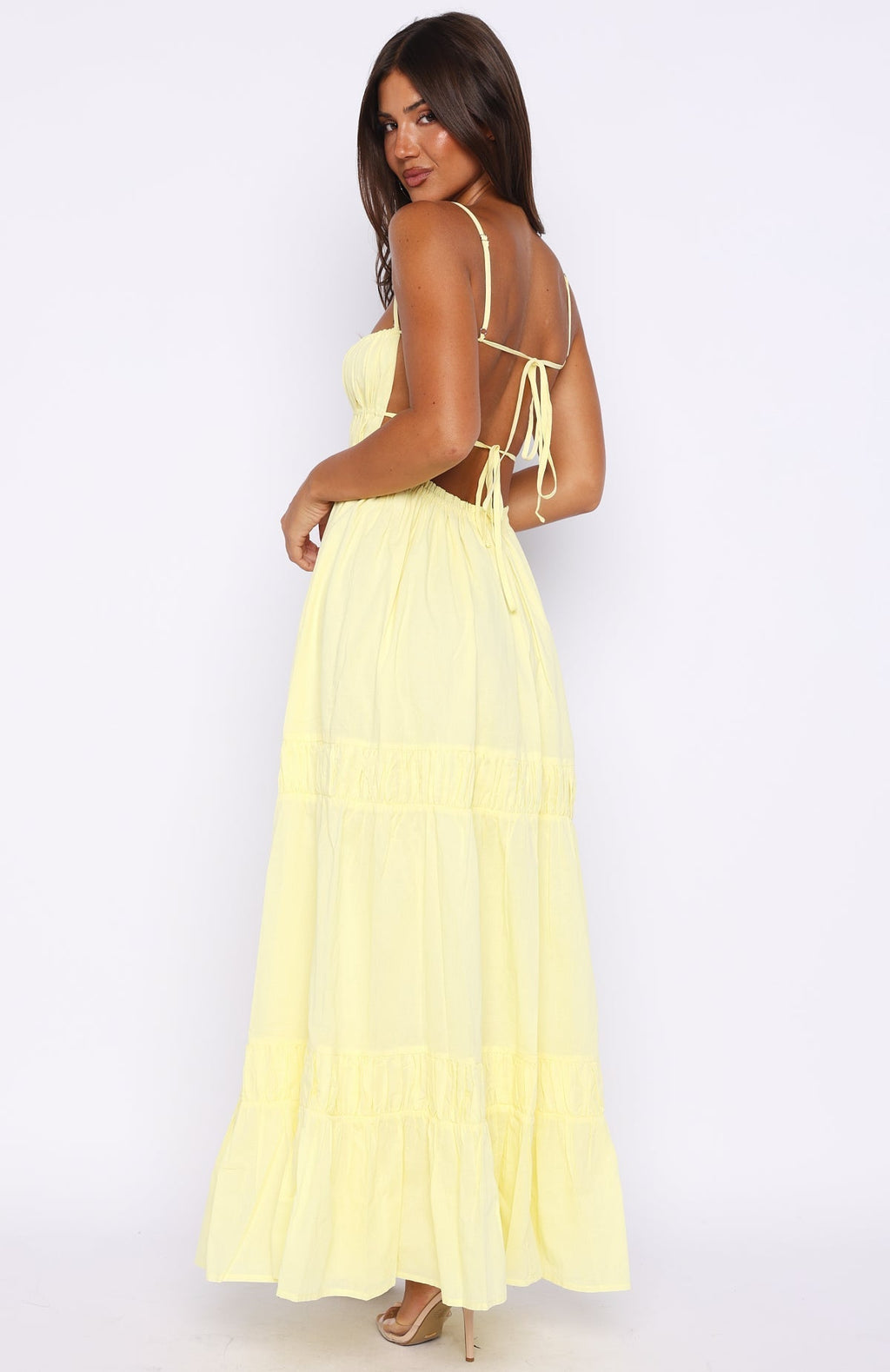 Rumour Has It Maxi Dress Lemon