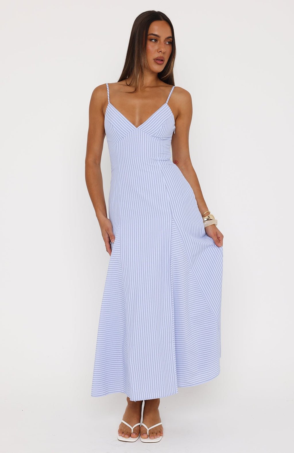 Truly Unforgettable Maxi Dress Blue Stripe